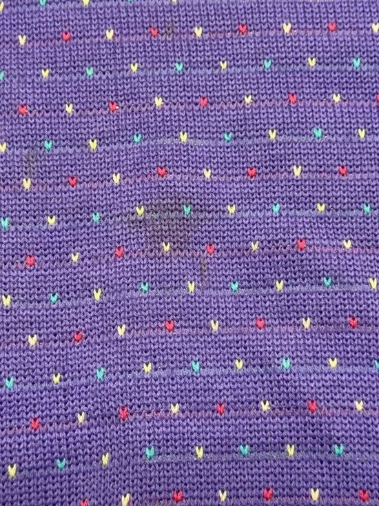 Vintage 80s Meister Purple Long Sleeve Crewneck Sweater Small Stranger Things - Picture 4 of 8